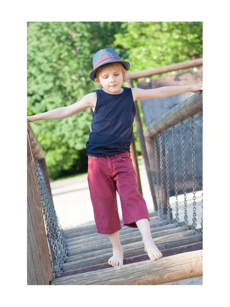 Boys\' shorts, burgundy DZ6027 - Online store - Boutique